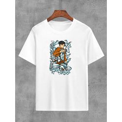 Camiseta Branca Anime Attack On Titan - CBATKOT08 - USENERD