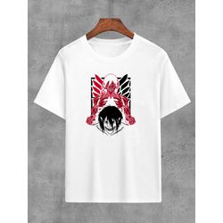 Camiseta Branca Anime Attack On Titan - CBATKOT10 - USENERD