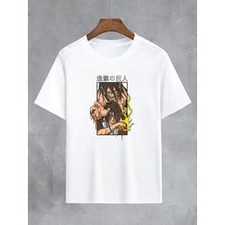 Camiseta Branca Anime Attack On Titan - CBATKOT11 - USENERD