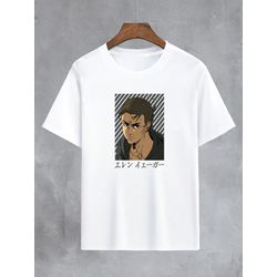 Camiseta Branca Anime Attack On Titan - CBATKOT14 - USENERD