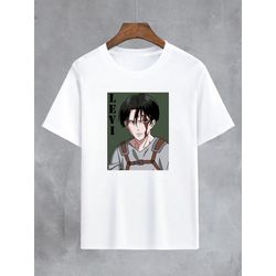 Camiseta Branca Anime Attack On Titan - CBATKOT16 - USENERD