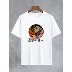 Camiseta Branca Anime Attack On Titan - CBATKOT17 - USENERD