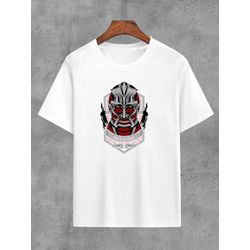 Camiseta Branca Anime Attack On Titan - CBATKOT24 - USENERD