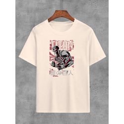 Camiseta Bege Anime Attack On Titan - CGATKOT07 - USENERD
