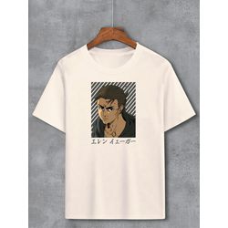 Camiseta Bege Anime Attack On Titan - CGATKOT14 - USENERD
