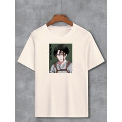 Camiseta Bege Anime Attack On Titan - CGATKOT16 - USENERD