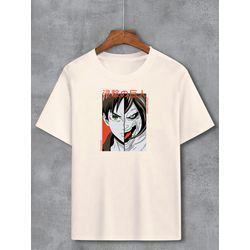 Camiseta Bege Anime Attack On Titan - CGATKOT21 - USENERD