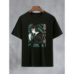Camiseta Preta Anime Attack On Titan - CPATKOT09 - USENERD