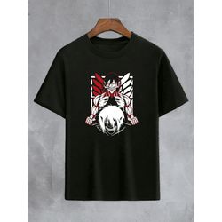 Camiseta Preta Anime Attack On Titan - CPATKOT10 - USENERD
