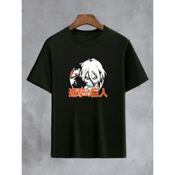 Camiseta Preta Anime Attack On Titan - CPATKOT13 - USENERD