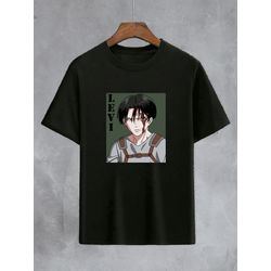 Camiseta Preta Anime Attack On Titan - CPATKOT16 - USENERD