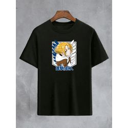 Camiseta Preta Anime Attack On Titan - CPATKOT25 - USENERD