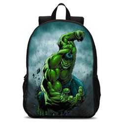 Mochila Infantil Escolar De Costas Basica Hulk - M... - USENERD