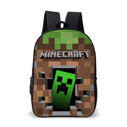 Mochila Infantil Escolar De Costas Basica Minecraf... - USENERD