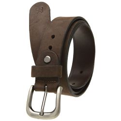 Cinto casual feminino em couro nobuck na cor marro... - ELEAH