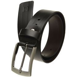Cinto social masculino em Couro na cor preto com f... - ELEAH
