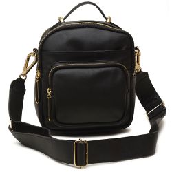 Bolsas feminina em Couro Eleah BF-3002 cor preta ... - ELEAH