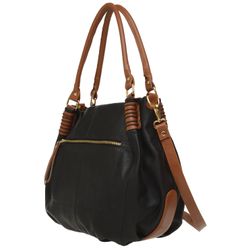 Bolsas feminina em Couro Eleah BF-2003 cor preta -... - ELEAH