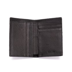 Carteira masculina em couro legitimo na cor preta ... - ELEAH