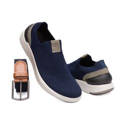 Kit Sneaker Dario Marinho + Cinto Casual Masculino... - ELEAH