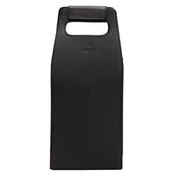 Porta vinhos em couro legitimo na cor preta - PV-2... - ELEAH