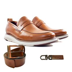 Kit Sapato Masculino Loafer Gianni Conhaque + Cint... - ELEAH