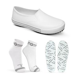 Kit Tênis Antiderrapante Branco2 BB80 Soft Works E... - Use Soft Works