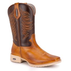 Bota Texana Masculina Bico Quadrado - Latego Cenou... - VAKARONY