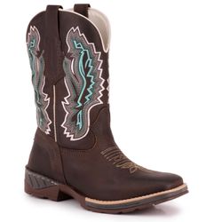 Bota Texana Masculina Bico Quadrado - Crazy Horse ... - VAKARONY