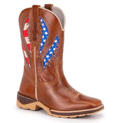 Bota Texana Masculina Bico Quadrado - America - Fo... - VAKARONY