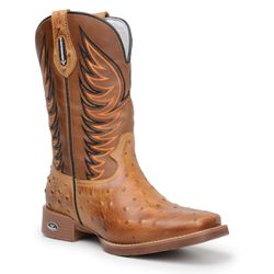 Bota Texana Masculina Bico Quadrado - Réplica Aves... - VAKARONY