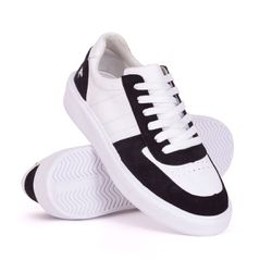 Tênis Casual Masculino Vancouver em Couro Branco C... - VANCOUVER