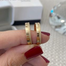 Alianças de Casamento 3,5mm Jaraguá - 827 - Márcio Joias 1966