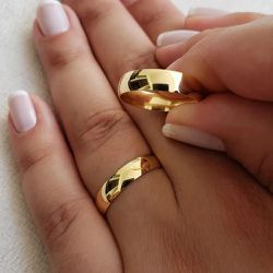 Alianças de Casamento 5mm Piracanjuba - 839 - Márcio Joias 1966