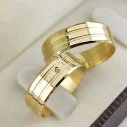 Alianças de Casamento 6mm Águas Claras - 824 - Márcio Joias 1966