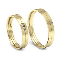 Alianças de Casamento Brasília 4mm - 513 - MJ Desde 1969