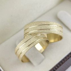 Alianças De Casamento Dourados 6mm - 444 - MJ Desde 1969