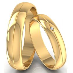 Alianças de Casamento Itumbiara 5mm - 524 - Lojas de Joias l Ouro 18k e Prata