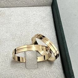 Alianças de Noivado ou Casamento de Ouro 18k, 3mm,... - Márcio 1966
