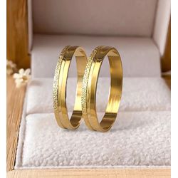Alianças de Ouro 18k ou Casamento 3,0 Gramas Goiân... - Márcio 1966