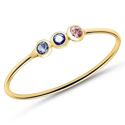 Anel Feminino em Ouro 18K com Pedras de Zircônia G... - Márcio Joias 1966