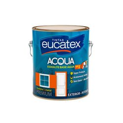Eucatex Esmalte Base Agua Act Branco Galao - Vermat Distribuidora