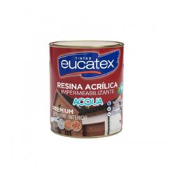 Eucatex Resina Acri Base Agua Cinza 1/4 - Vermat Distribuidora