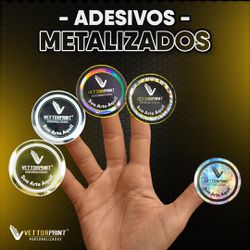 Adesivos Personalizados Impressão U.V - VettorPrint Comercial Brasil