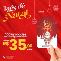 100 Tags de Natal - VettorPrint