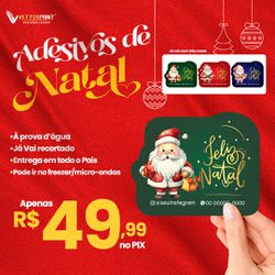 340 Adesivos Feliz Natal Especial - VettorPrint