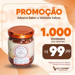 1.000 Adesivos Sabor e Validade Personalizados - 4... - VettorPrint