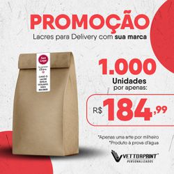 1.000 Lacres para Delivery Personalizados - 3,5X10... - VettorPrint