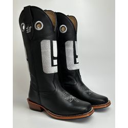 Bota Texana Masculina Country em Couro Legítimo Bi... - Via Horse Boots