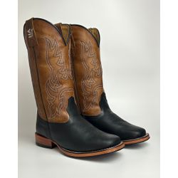 Bota Texana Masculina Country em Couro Legítimo Bi... - Via Horse Boots